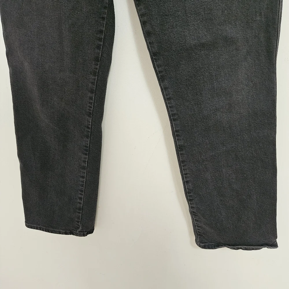 AGOLDE Pinch Waist High Rise Sz 29 Cropped Leg Black Stretch - Picture 3 of 9